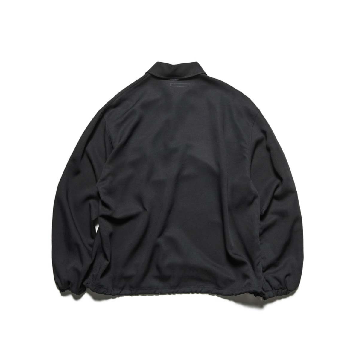 SOPHNET. / LINEN MESH L/S POLO (Black)